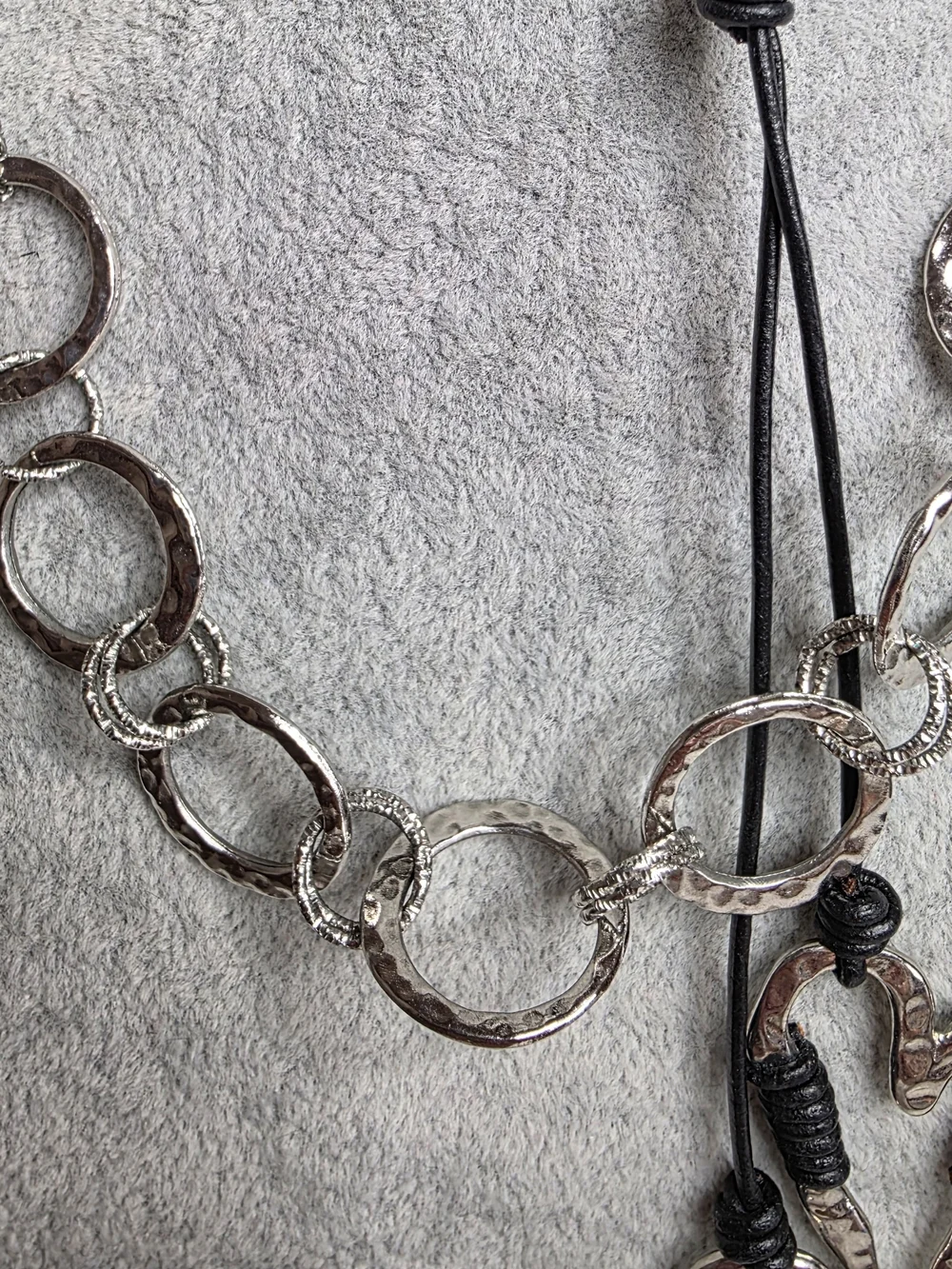 Silver-Tone Jewelry Bundle: 2 Necklaces, 1 Bracelet & 1 Pair of Stud Earrings